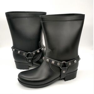 Dirty Laundry Back Studded Rain Boots Size 8